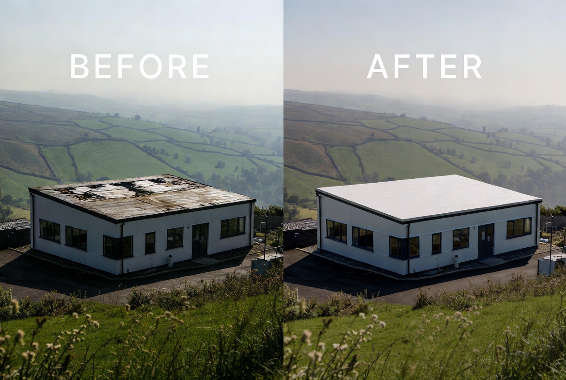 Commercial roof repair Yorkshire.
