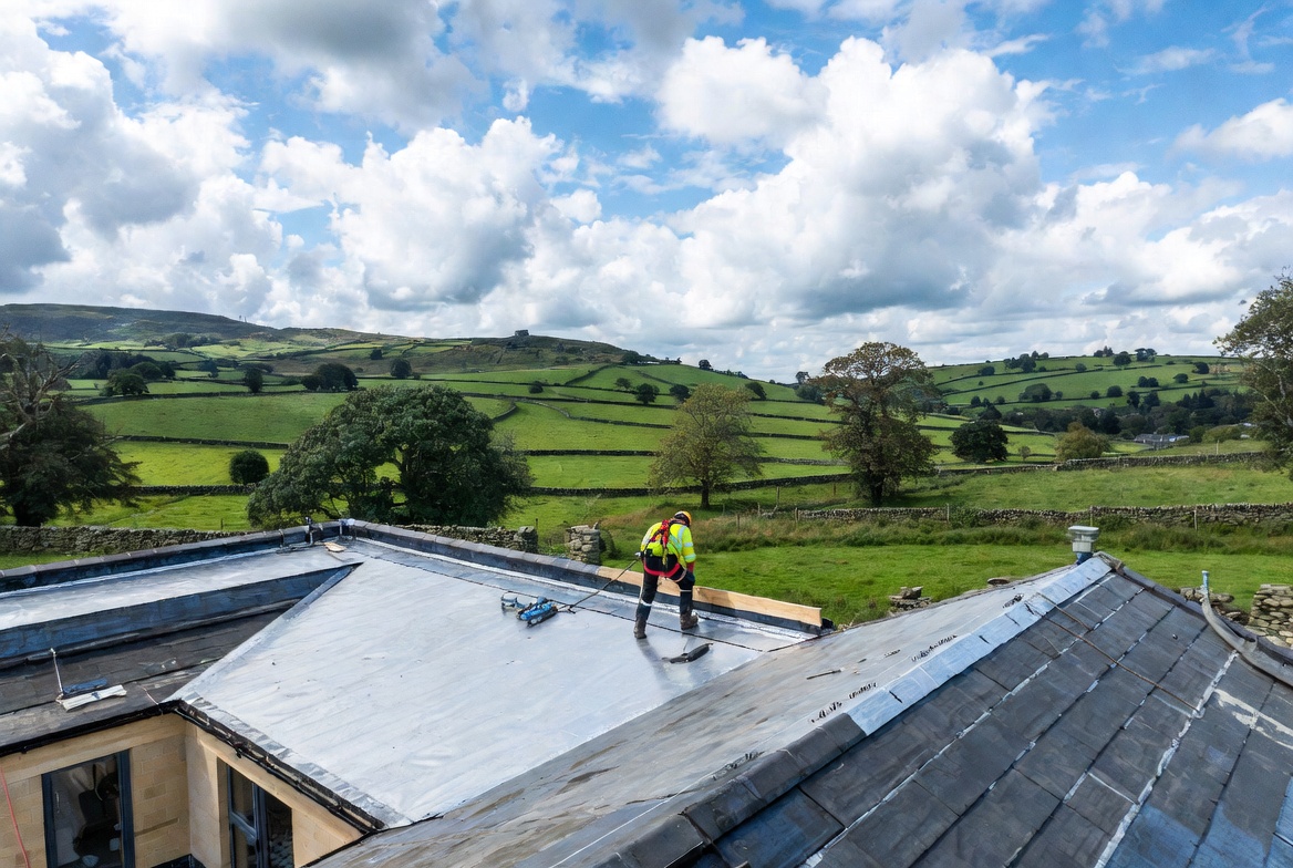 Flat roof replacement Yorkshire.