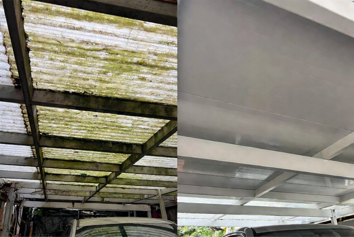 Carport roof replacement Yorkshire.