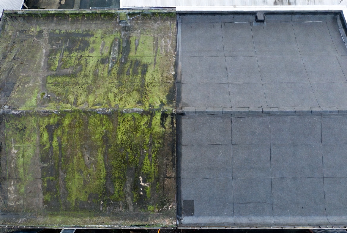 Commercial roof cleaning Yorkshire.
