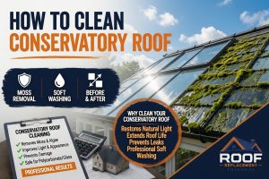 How to clean conservatory roof.