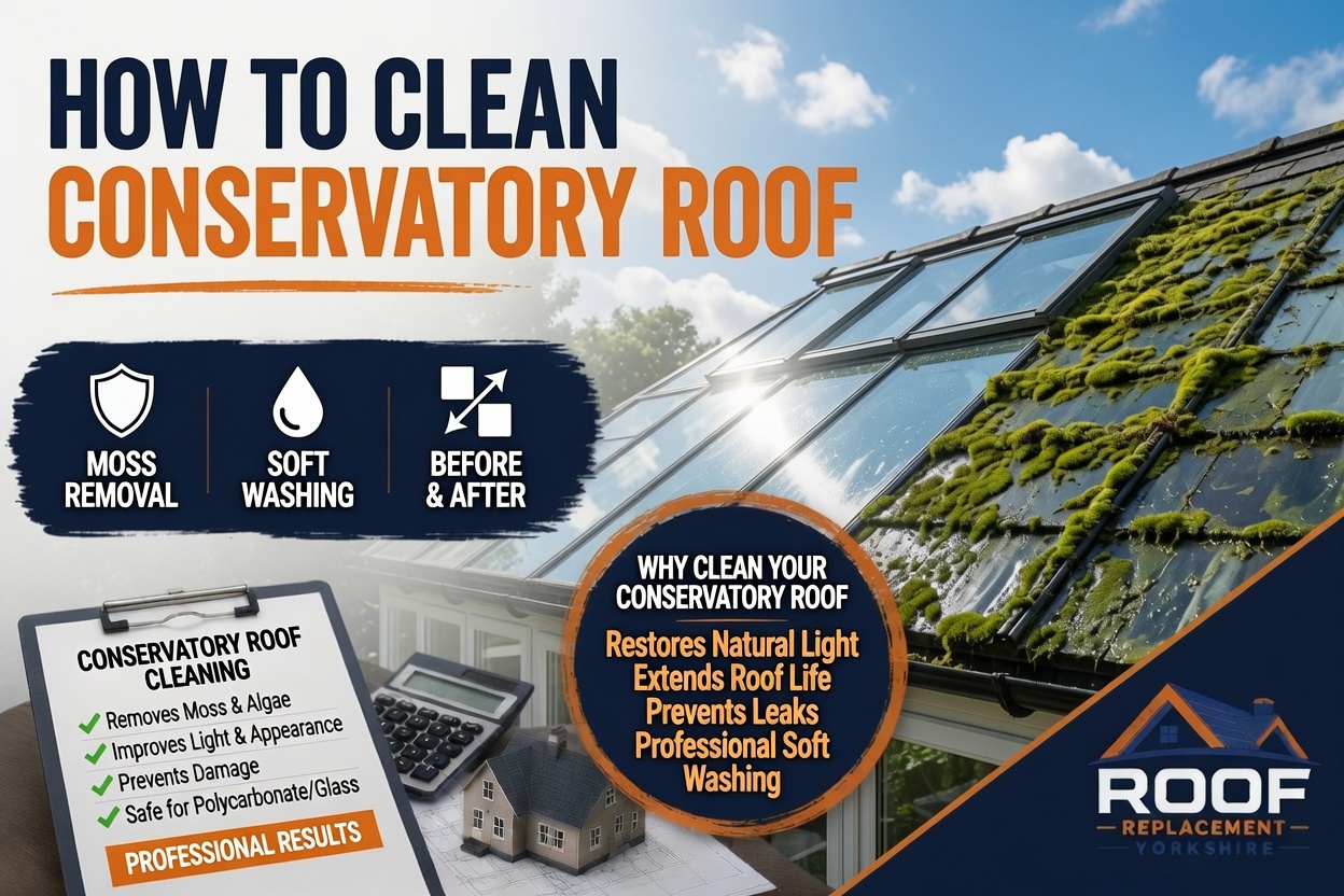 How to clean conservatory roof.
