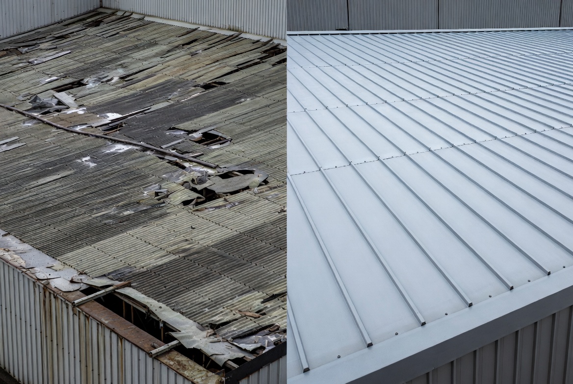 Industrial roof replacement Yorkshire.