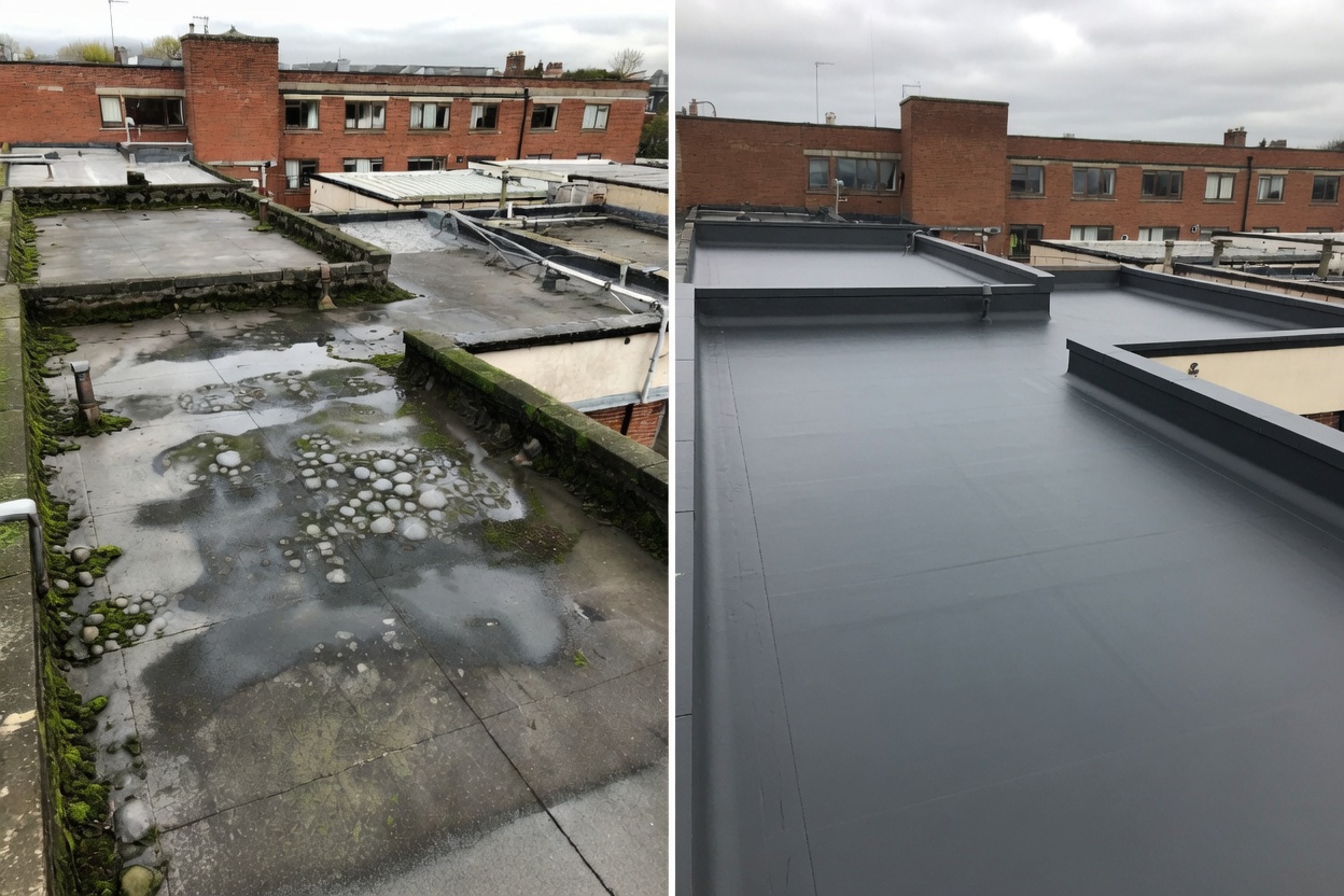 Local felt roof repair Yorkshire.