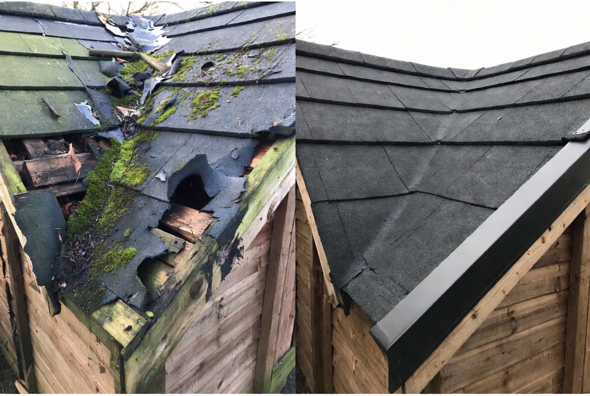 Local shed roof replacement Yorkshire.